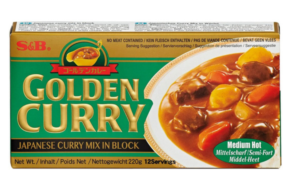 S&B Golden Curry mittelscharf Medium Hot, 220 g
