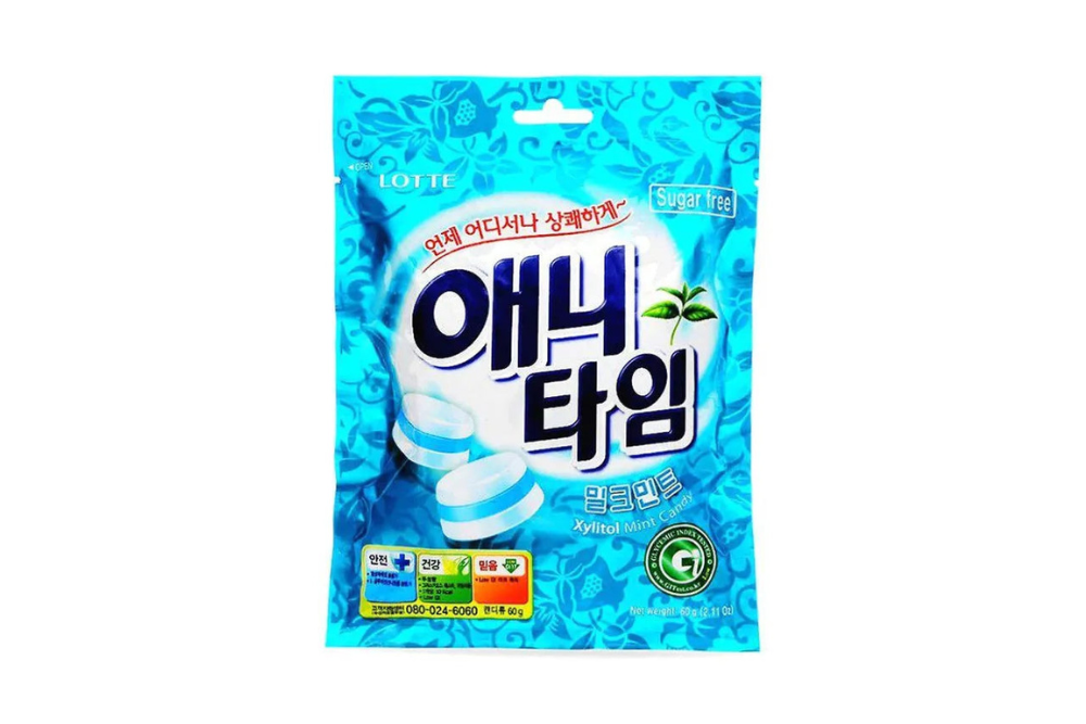 Lotte Anytime Candy Milk Mint Bonbons