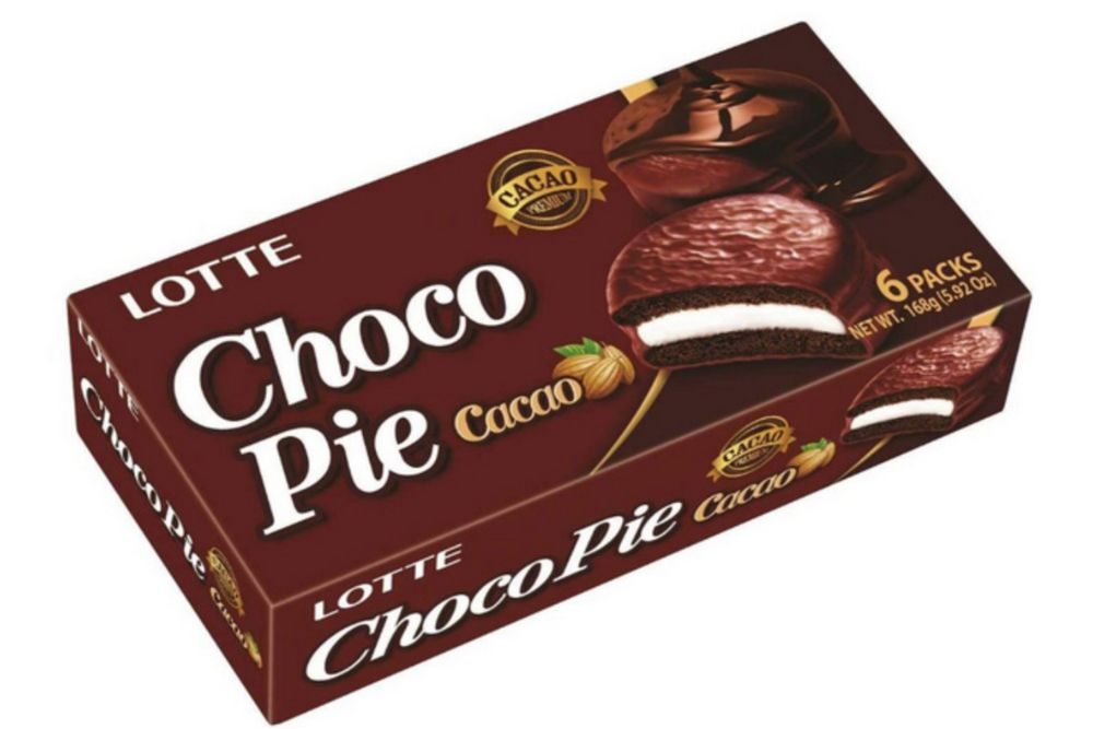 Choco Pie Cacao von Lotte, 6er-Pack, 168g