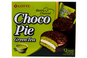 Choco Pie Grüner Tee von Lotte, 12er-Pack, 336g