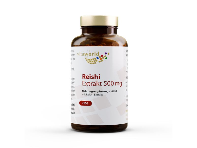 Flasche mit Vita-World Reishi Extrakt