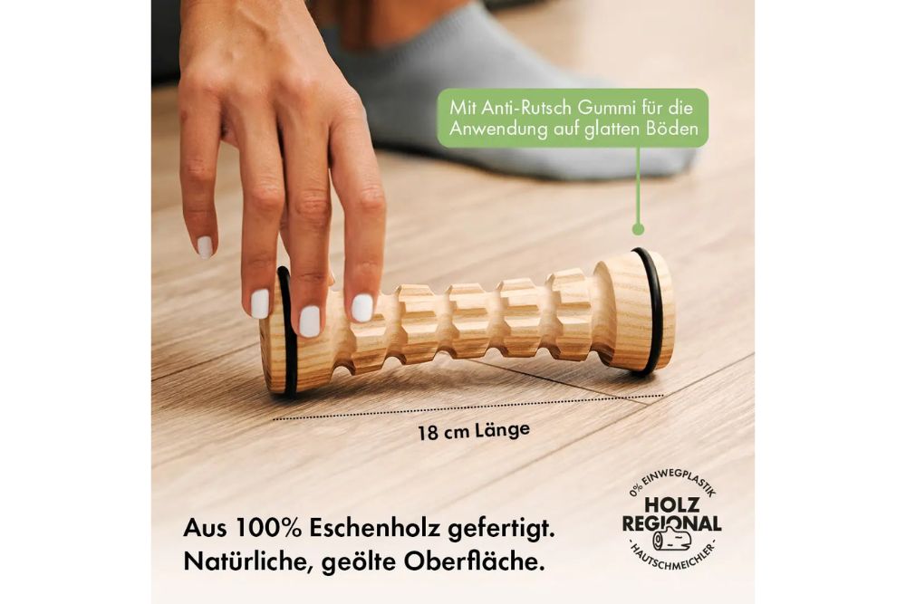 Styleholz Fußmassage-Roller Holz (hell)