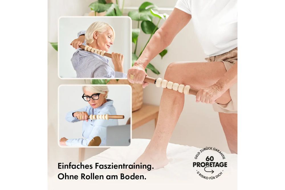 Styleholz Faszienstab Woodstick MINI