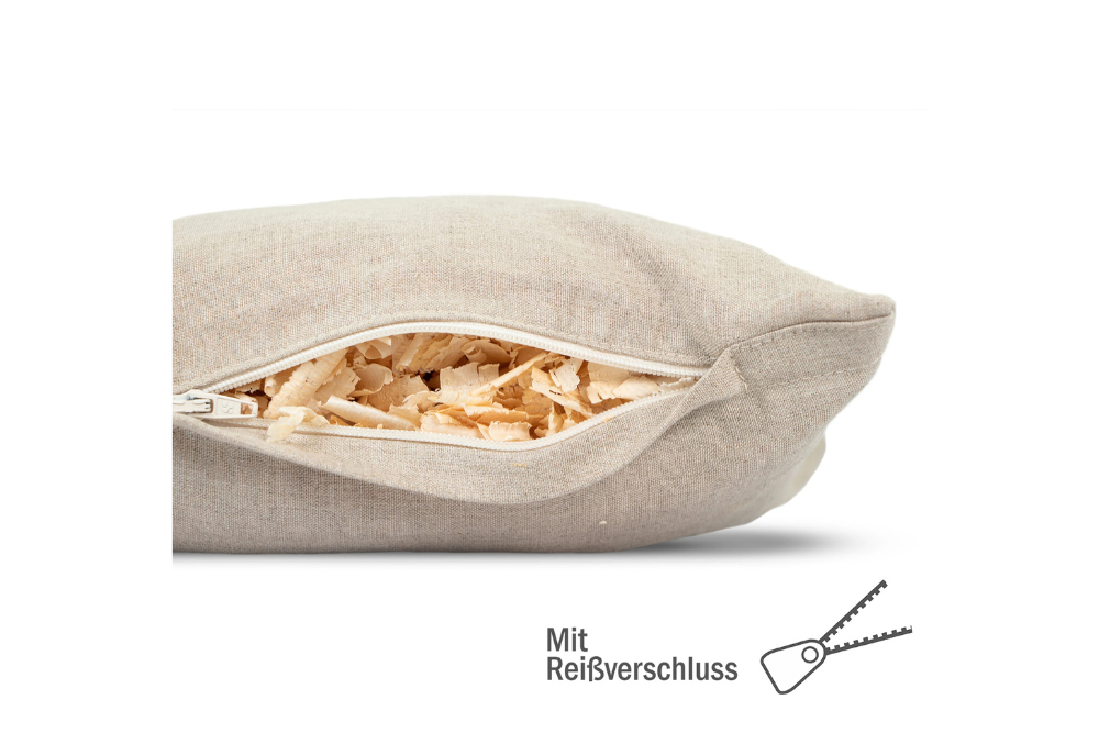 ZirbenErlebnis Geschenkbox #3: Zirbenkissen (17x29cm), Zirbenwürfel-Set, Zirbenkugel + 1L Misura-Karaffe