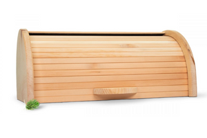 Zirbelino ZirbenBrotdose "elegant" mit Rollo | 2-teilig, Brotdose + Ablagegitter
