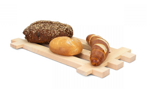 Zirbelino ZirbenBrotdose "elegant" mit Rollo | 2-teilig, Brotdose + Ablagegitter