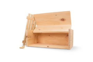 ZirbenBrotkasten | 2-teilig (Brotkasten + Ablagegitter) | Maße: 450x250x180mm