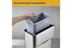 9-Liter-Kompostbehälter, Küchenabfalleimer mit Deckel, kleiner Mülleimer  zum Aufhängen über der Arbeitsplatte oder unter der