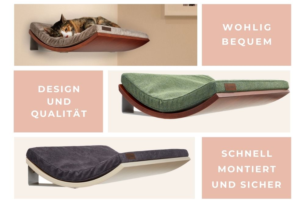 COSY AND DOZY Chill - Katzenbett - Katzenliege für Wandmontage