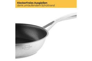 Silberthal Pfannenset - 2er Set - Induktion - 28cm, 24cm - Edelstahl - Beschichtet