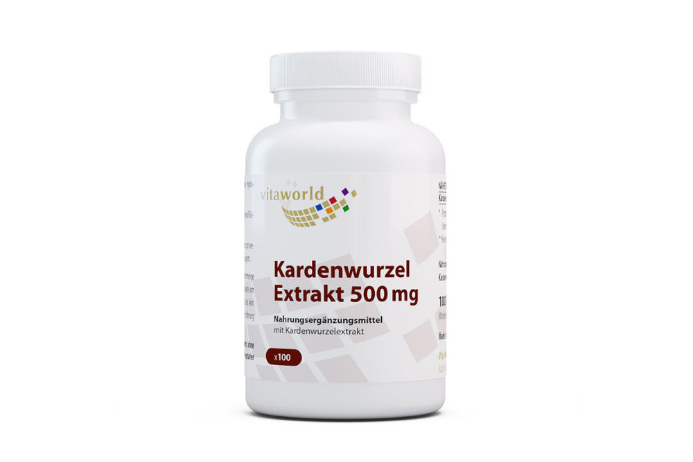 Kardenwurzel Extrakt 500 mg von Vita-World